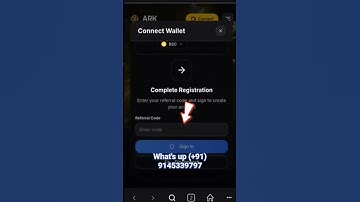 ARK Defai registration Process Video What
