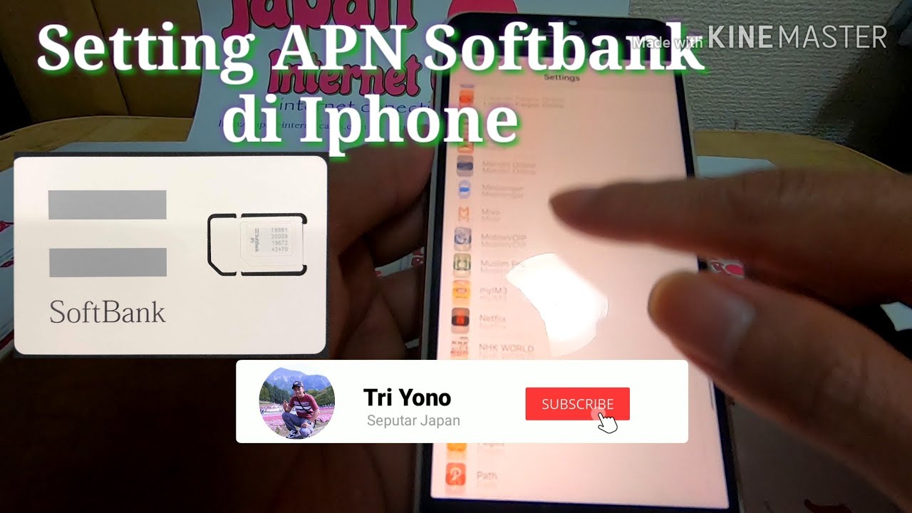 Setting Apn Softbank Di Iphone Youtube
