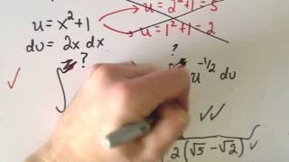U-Substitution : When Do I Have to Change the Limits of Integration?