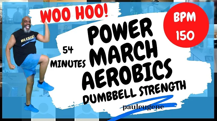 Zoom Power March Aerobics | 150 BPM | Dumbbell Strength | 54 Minutes | Lose Weight Build Lean Muscle