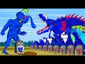 MONSTER RADIATION vs GODZILLA Monsters Ranked From Weakest To Strongest, DINOSAURS| Godzilla Cartoon