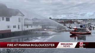 Marina fire under investigation in Gloucester