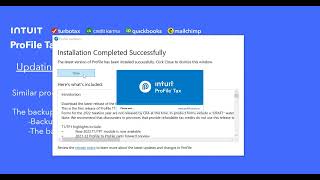 Install ProFile & What's New