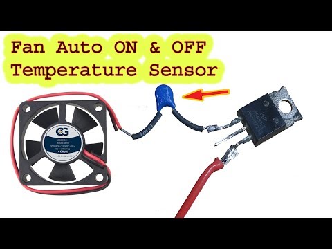 Make a Fan Automatic ON & OFF Temperature Sensor Circuit, diy