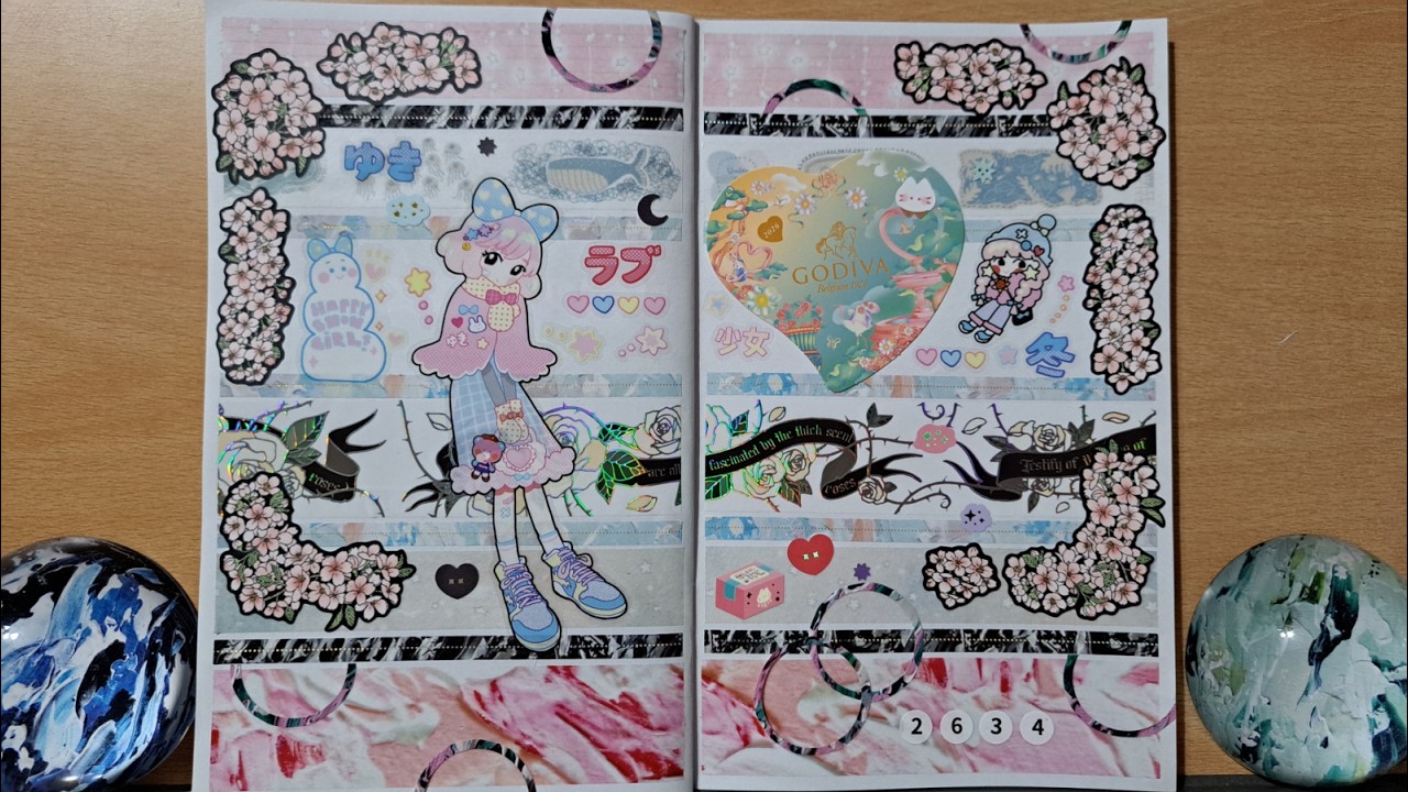 다꾸 타임랩스 5 #다이어리꾸미기 #collageart #타임랩스 