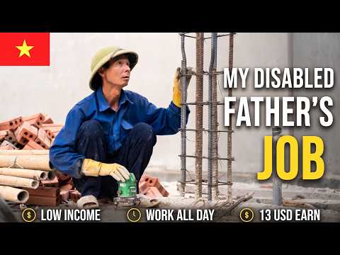 My Disabled Father and His Job Every Day for 20+ Years|The Raw of Low-Income Reality in Vietnam