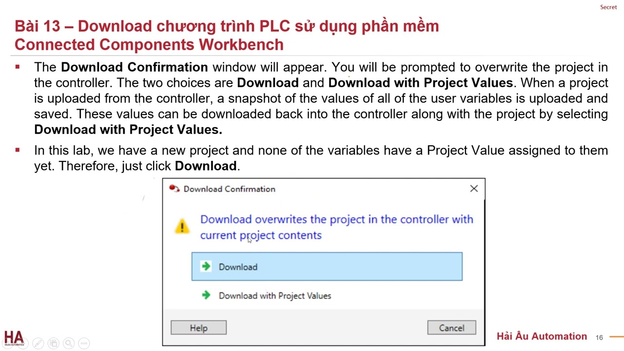 Outline Video Cách Download Chương Trình Vào PLC Rockwell Automation - CompactLogix - ControllerLogix - MicroLogix