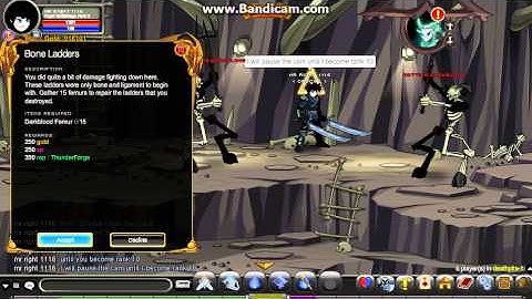 AQW fastest way to rank 10 in thunderforge