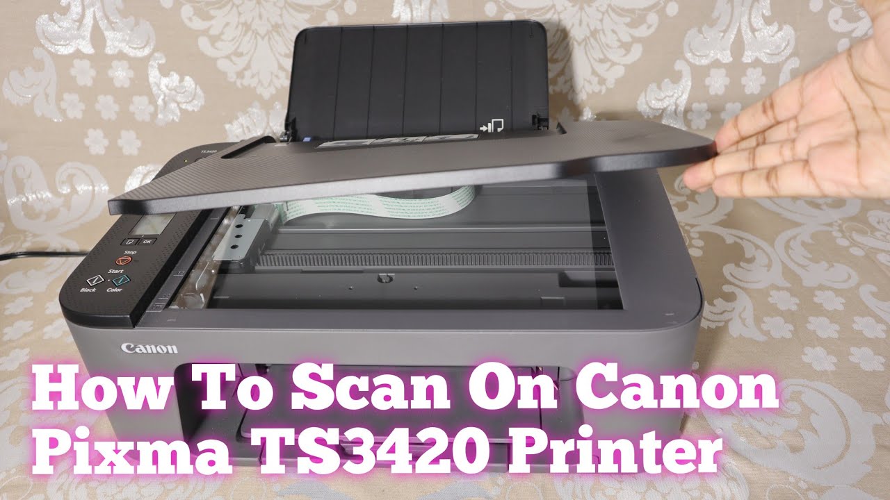 Bliv ved Væsen ecstasy How To Use Scanner on Canon Pixma TS3420 Printer - YouTube
