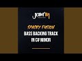 Spacey fusion bass backing track in c minor