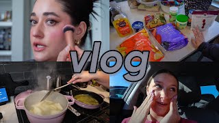 weekly vlog! my current spring makeup routine + trying new recipes