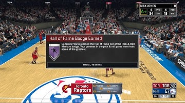 NBA 2K17| BADGE TUTORIAL - HOW TO GET PICK AND ROLL MAESTRO HALL OF FAME