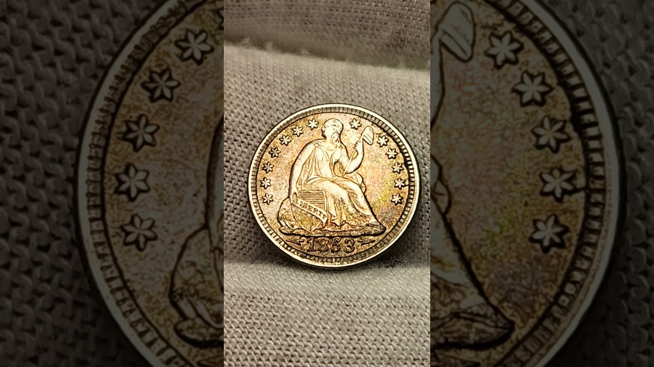1853 Half Dime Nicely Toned With Arrows 