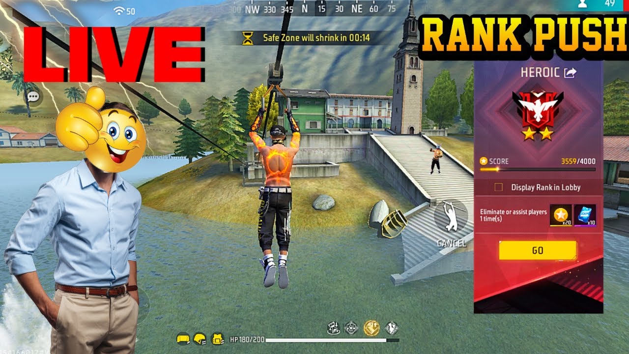 LIVE RANK PUSH || GARENA FREE FIRE - YouTube