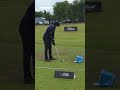 What do you notice about Aaron Rai's warm up at the Scottish Open?