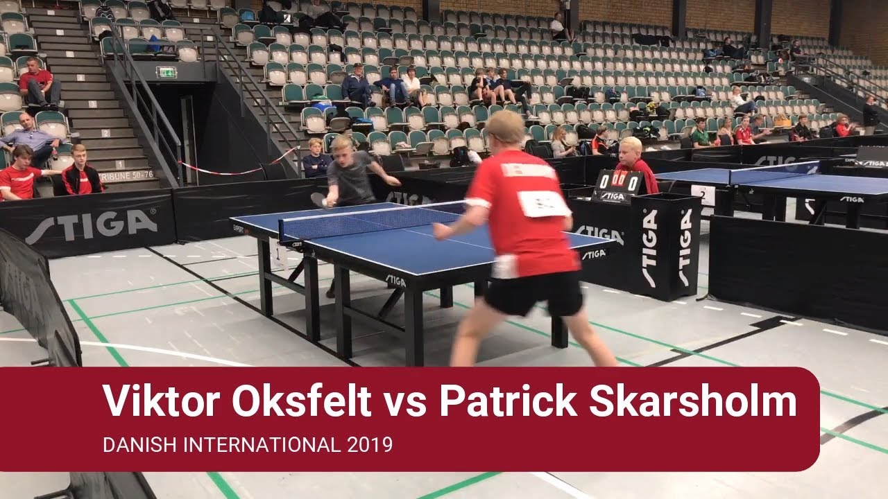 Table tennis: Viktor Oksfeldt vs Patrick Skarsholm