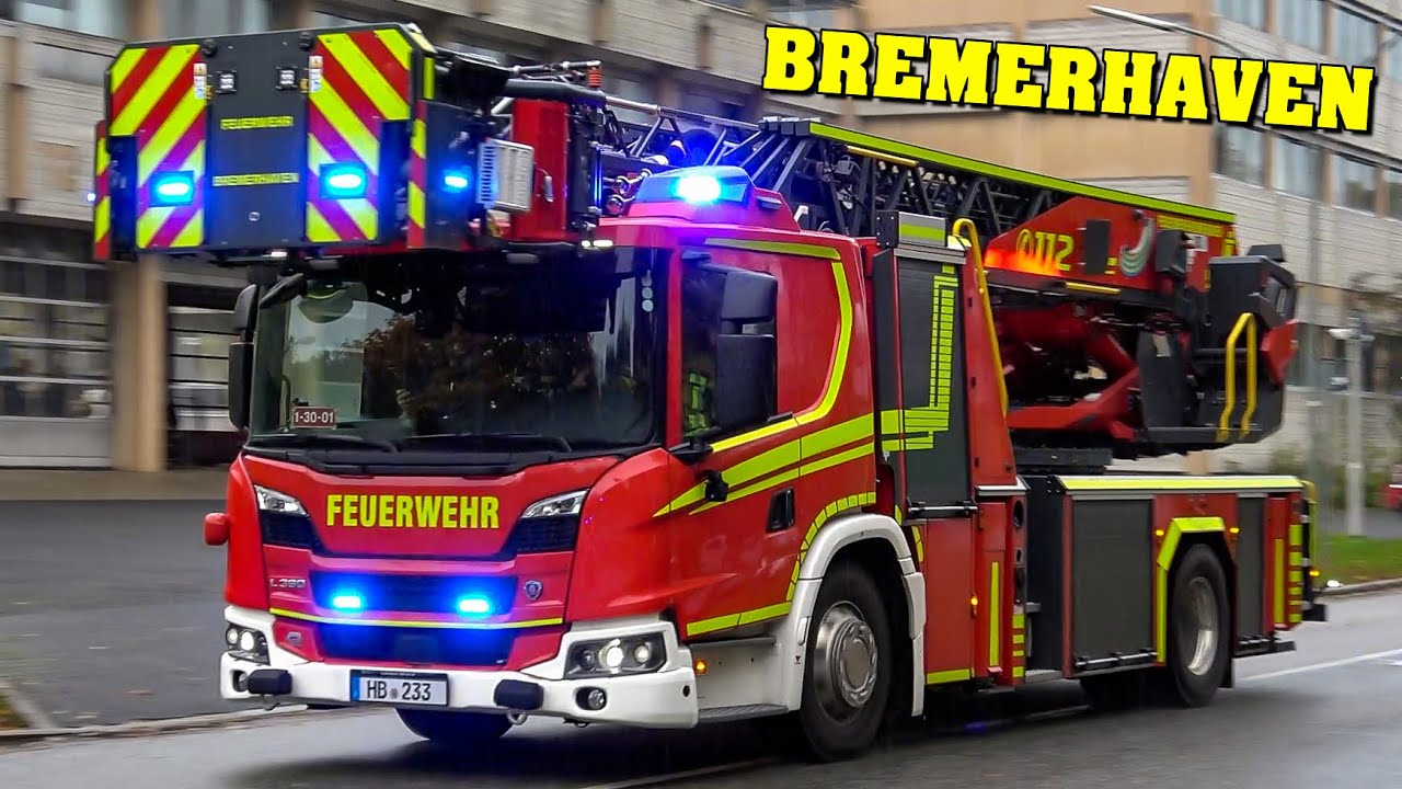 [GEFAHRGUTZUG & MEHR!] - Feuerwehr BREMERHAVEN | Einsatzfahrten an der Hauptfeuerwache