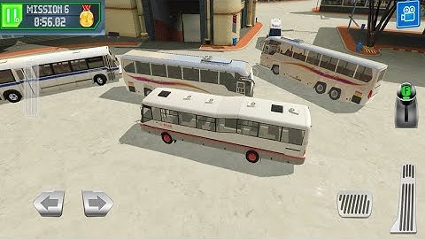 Mission 5-6 :Bus Driving in Parking Lot - Bus Station!! Learn to Driving - Android Game Play
