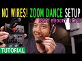 ZOOM Dance Class Clean Audio Guide | No Wires On Instructor | Phone For Music | USB Audio Interface