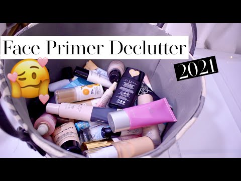 Face Primer Declutter + Mini Reviews | Makeup Declutter 2021 aboutsomethingpretty
