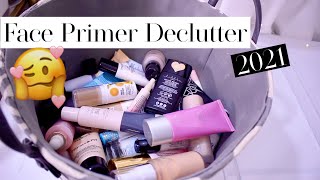 Face Primer Declutter + Mini Reviews | Makeup Declutter 2021 aboutsomethingpretty