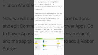 How To Add Custom Button Using Command Bar Within Power Apps