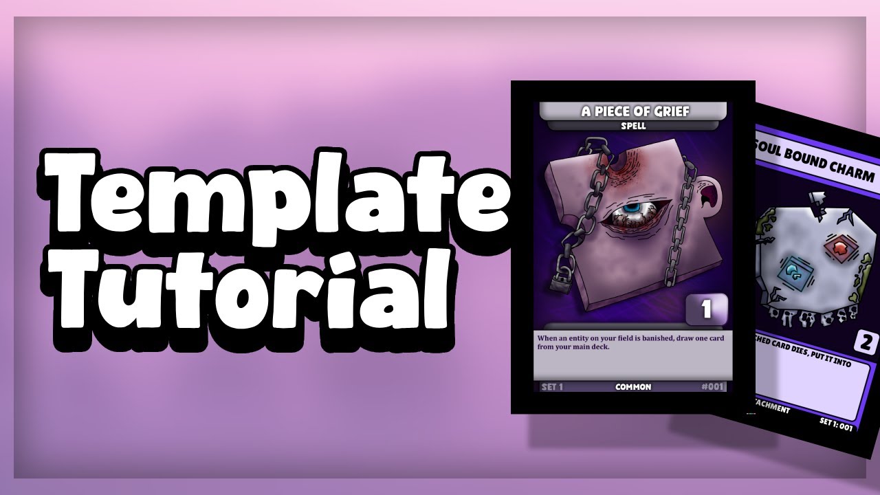 How To Make a TCG Template