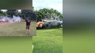 Remington 1858 .44 Black powder fun and slowmo