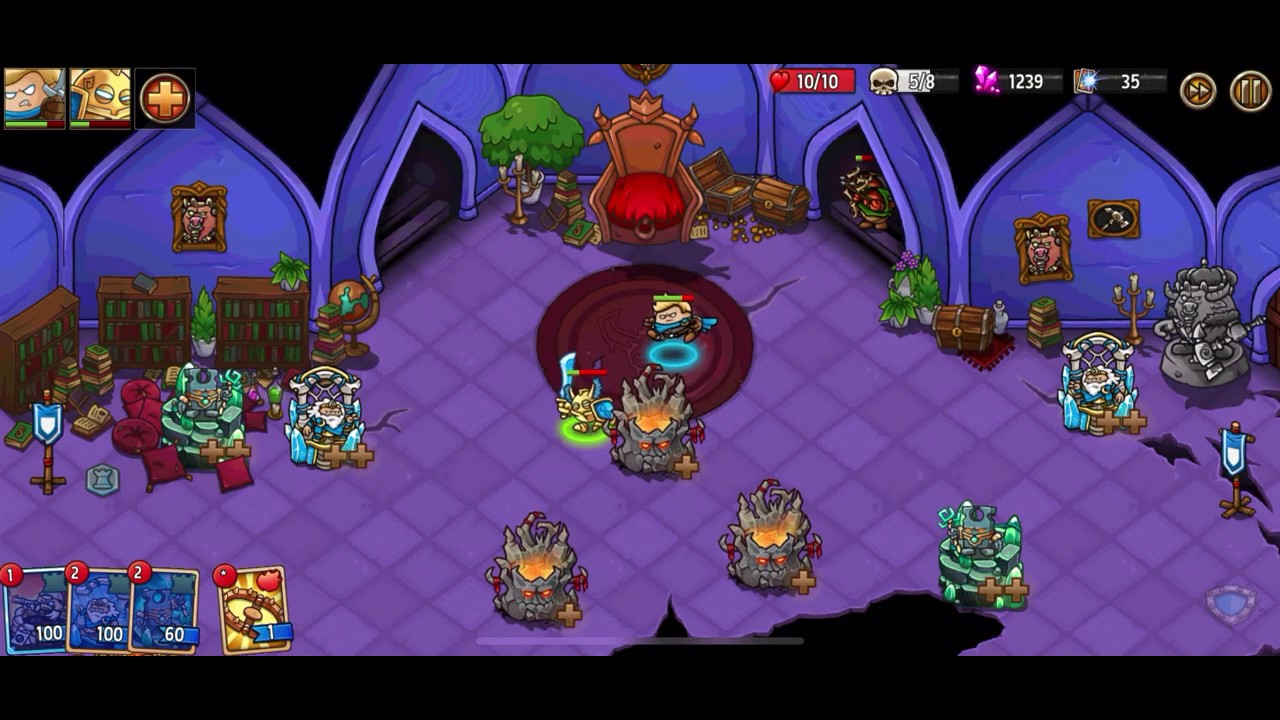 Crazy Kings tower of  Minotaur king (20) level. Башня короля Минотавров (20) уровень .