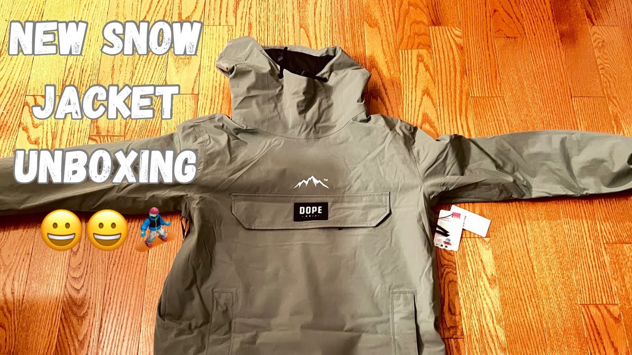New snowboard jacket unboxing!!! (Dope Snow Blizzard PO Jacket)