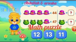 #Math puzzle#tables#adding + substract #easy method #learning kids  #studywithareesha screenshot 1