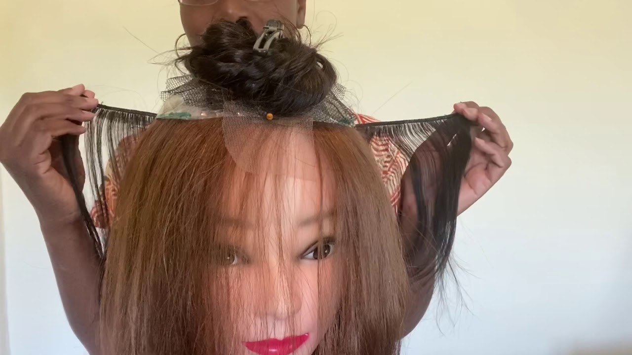 How to create a professional hair topper part 3 YouTube