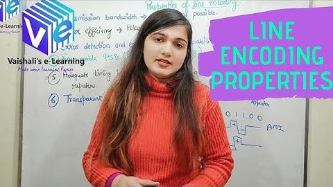 L 3 | Properties of Line Encoding |Digital Communication | Vaishali Kikan |