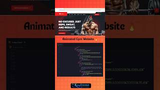 Animated Gym Website using HTML CSS JavaScript | UI UX Design