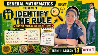GENERAL MATHEMATICS | Identify the Rule of a Given Pattern | Grade 11 SHS | Term 1 Lesson 13