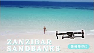 Flying over Zanzibar - Sandbanks by Drone