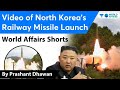 Video of North Korea's Railway Missile Launch #shorts #youtubeshorts