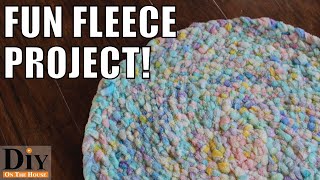 Fleece Projects:  How to Make a Soft Rug screenshot 2