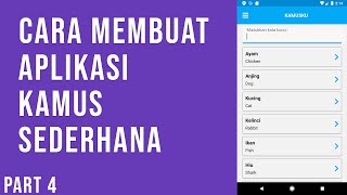 Cara Membuat Aplikasi Kamus Sederhana dengan React Native Part 4 screenshot 5