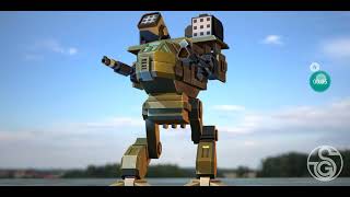 Playing new robot game named Pixel Robots Battleground screenshot 2