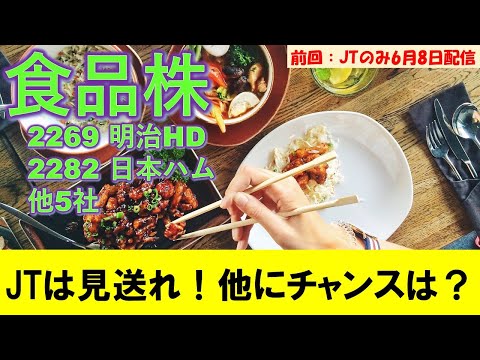 食品株 JTは配当権利日を持ち越すな！他にチャンスは！？
