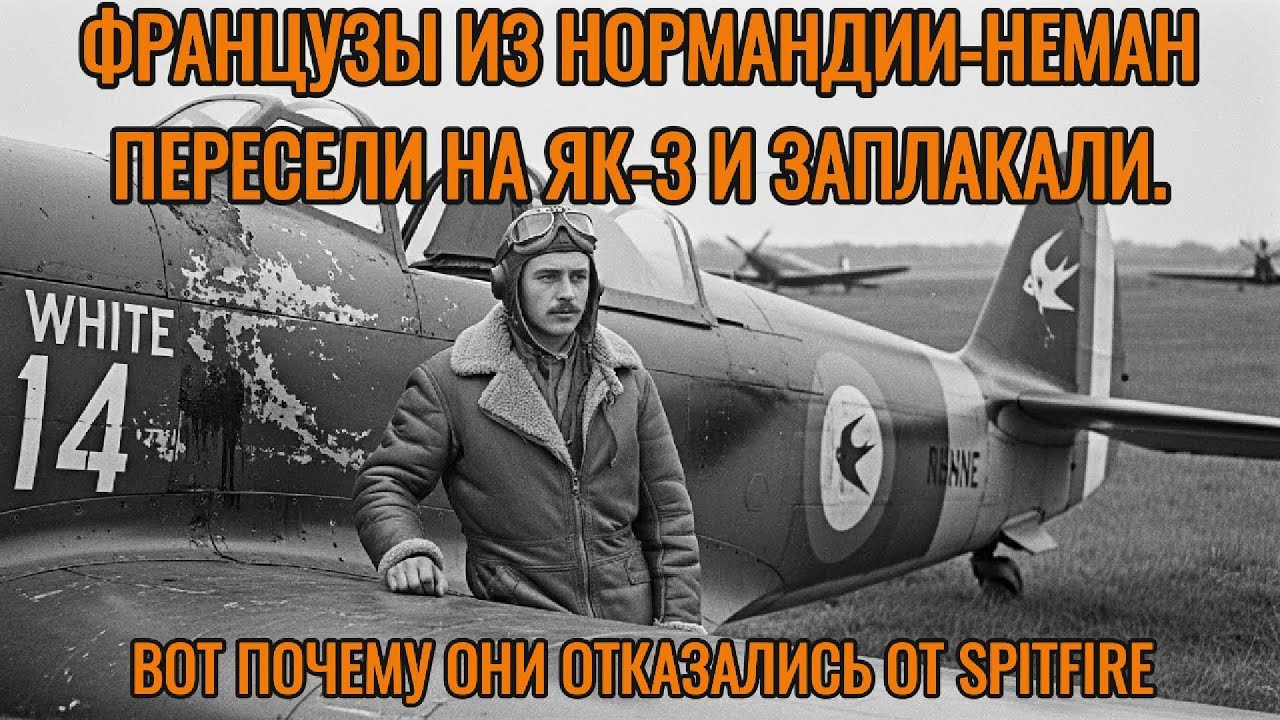 ФРАНЦУЗЫ ИЗ НОРМАНДИИ-НЕМАН ПЕРЕСЕЛИ НА ЯК-3 И ЗАПЛАКАЛИ. ВОТ ПОЧЕМУ ОНИ ОТКАЗАЛИСЬ ОТ SPITFIRE