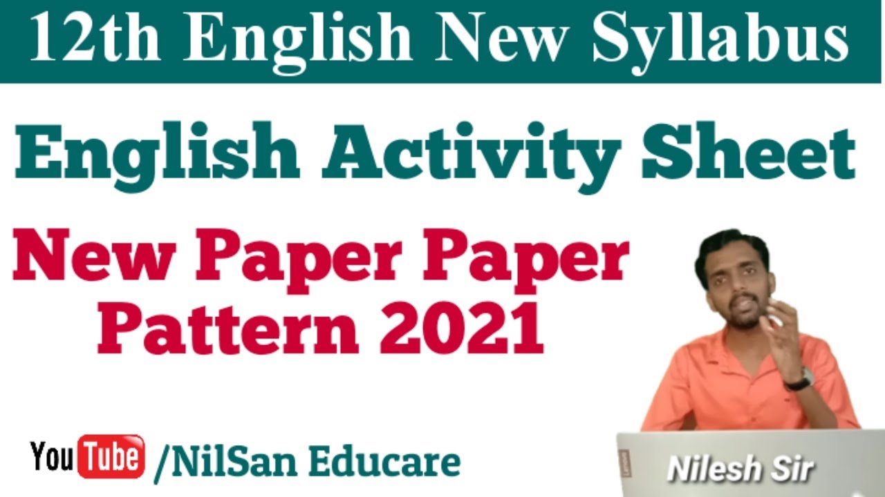 12th Paper Pattern 2020-21