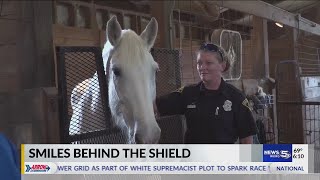 Smiles behind the shield