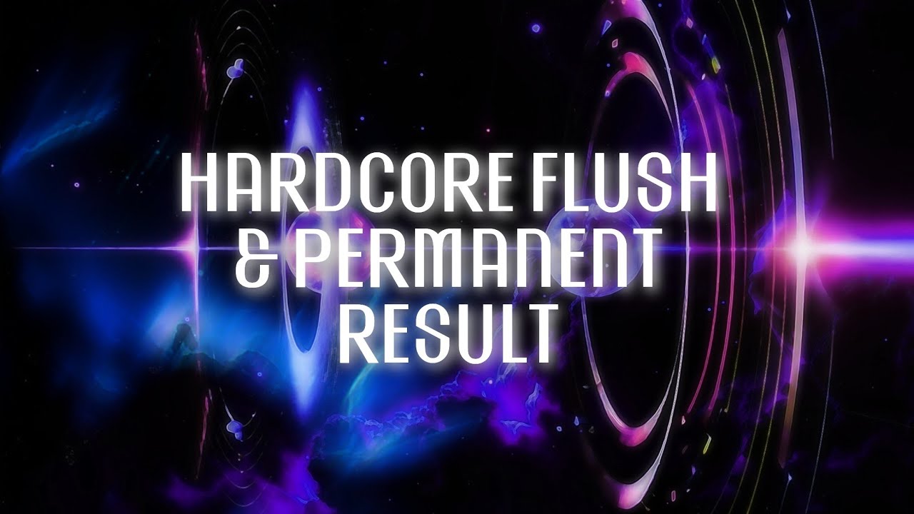use w/ caution ⚠️ HARDCORE Recalibration: Deep Reset, Flush, Permanent Result