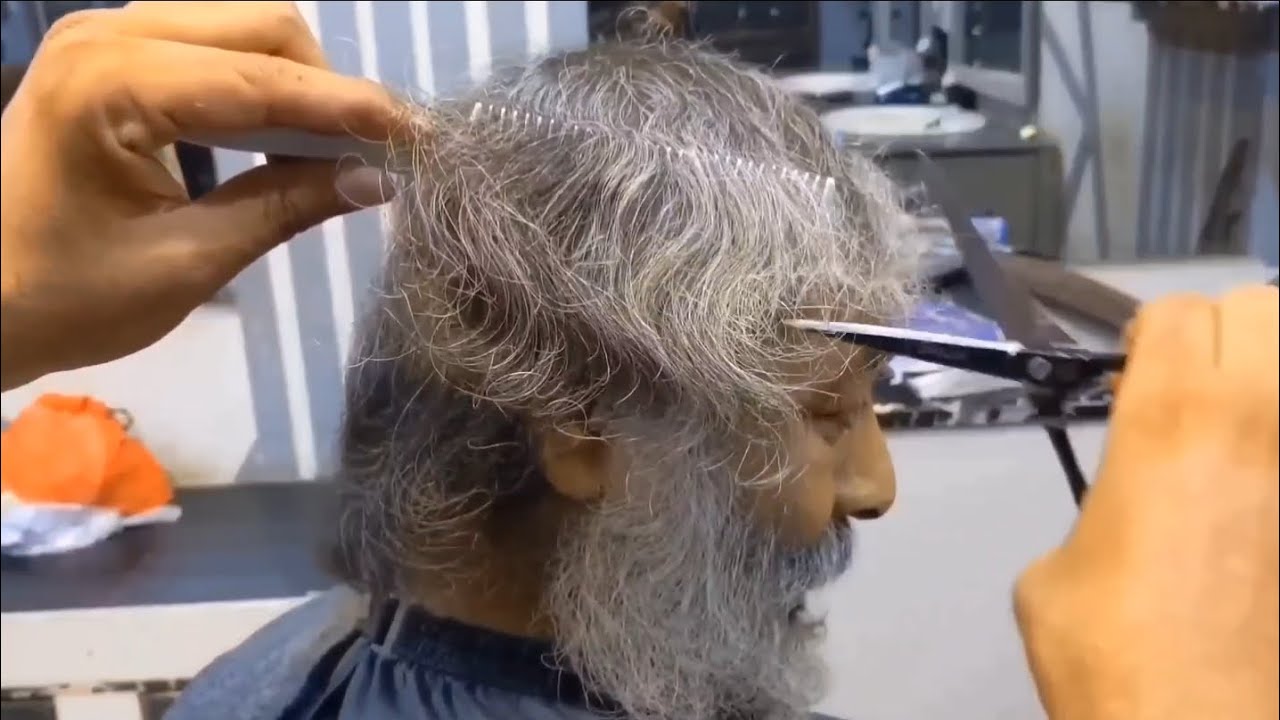 Homeless Man white Hair Amazing Transformation 