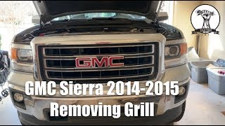 GMC SIERRA 2014 2015 Removing The Grill