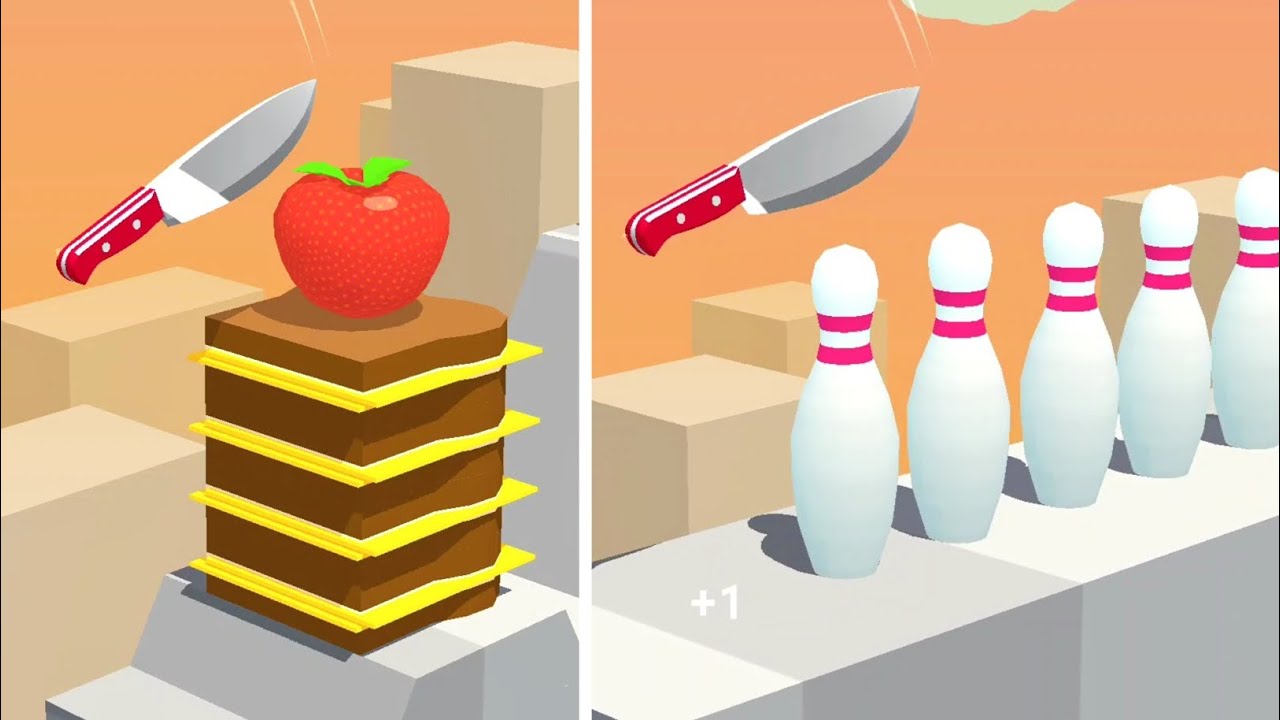 Slice It All Gameplay! Satisfying and Relaxing ASMR Slicing Video