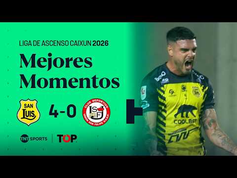 San Luis goleó 4-0 a Unión San Felipe en la Liga de Ascenso Caixun