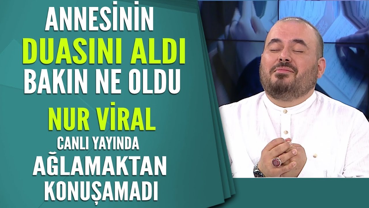 Annesinin duasını aldı bakın sonra ne oldu Nur Viral canlı yayında ağlamaktan konuşamadı